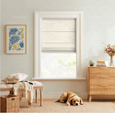 Custom Cordless Linen Roman Shades